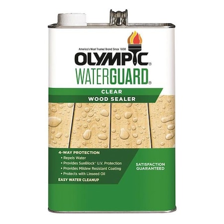 Olympic Olympic 275473 1 gal Waterguard Clear Wood Sealer 275473